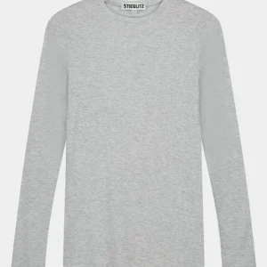 STIEGLITZ Basic Longsleeve | Melange Grey Clearance
