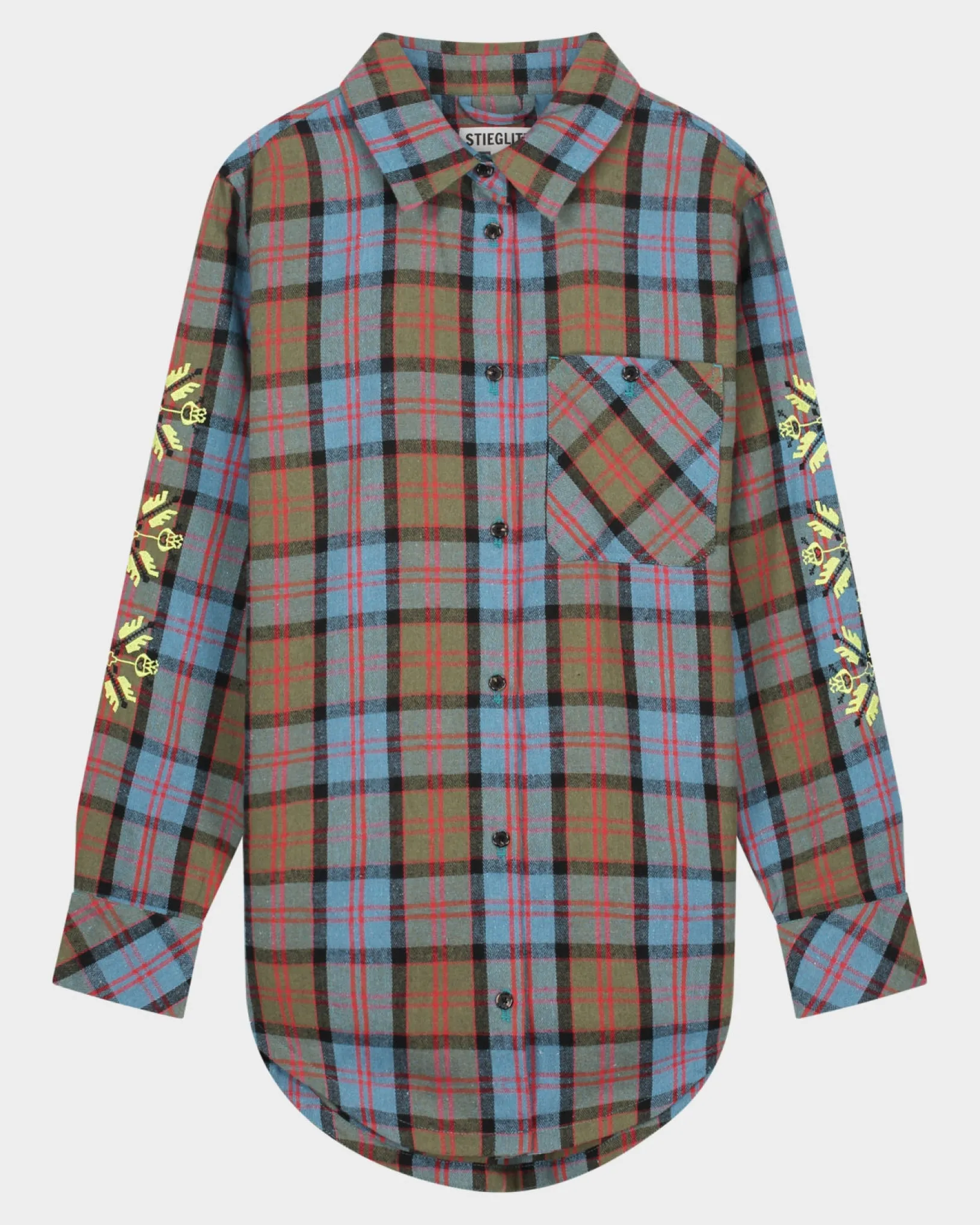 caiden_blouse__blue_1.webp STIEGLITZ Caiden Blouse | Blue Flash Sale