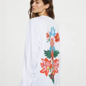 STIEGLITZ Chessa Wide Skate Longsleeve | White Clearance
