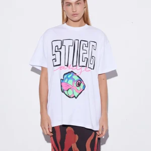 STIEGLITZ Elena Oversized T-shirt | White Cheap