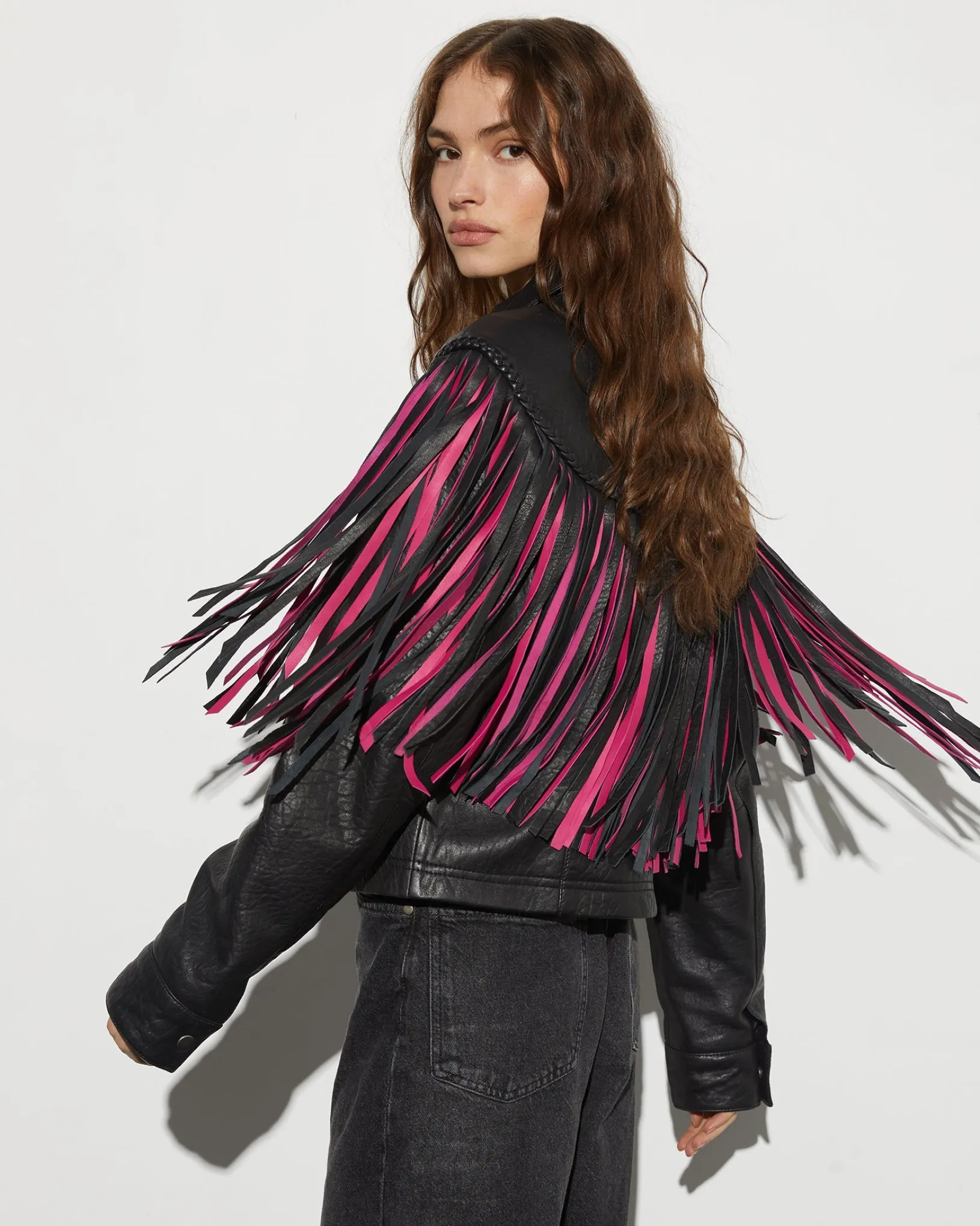 janez_leather_fringe_jacket__black_0.webp STIEGLITZ Janez Leather Fringe Jacket | Black New