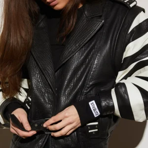 STIEGLITZ Leather Gael Biker Jacket | Black Online