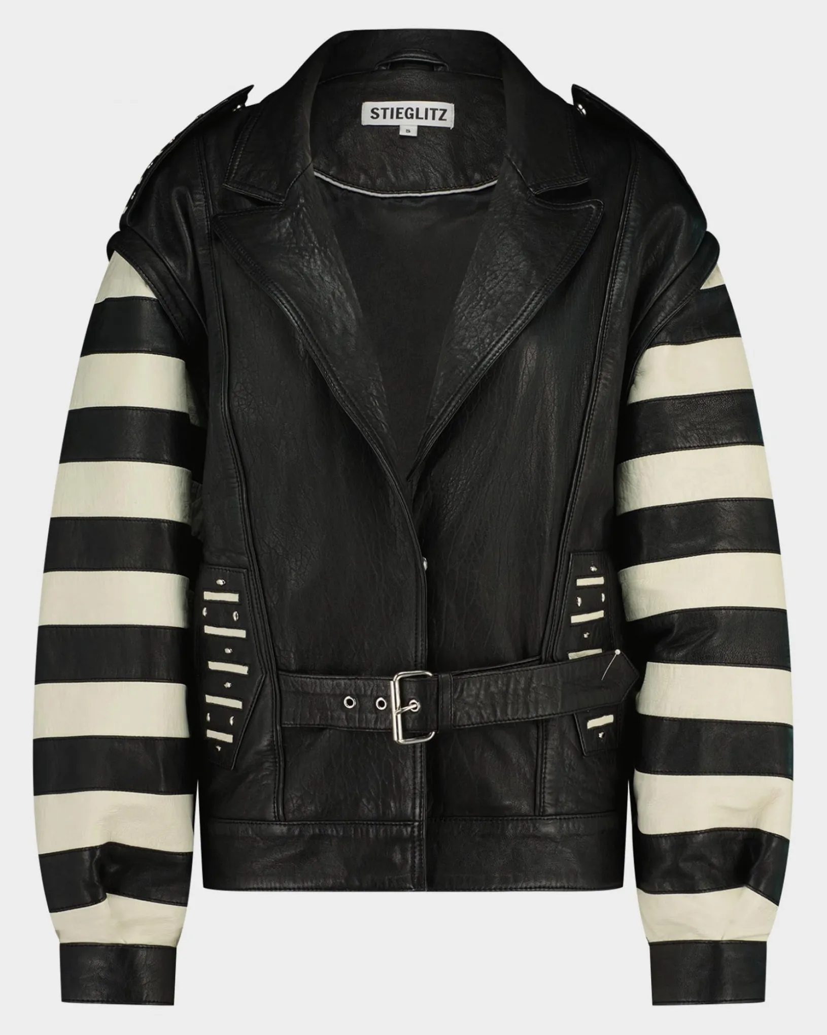 leather_gael_biker_jacket__black_5.webp STIEGLITZ Leather Gael Biker Jacket | Black Online