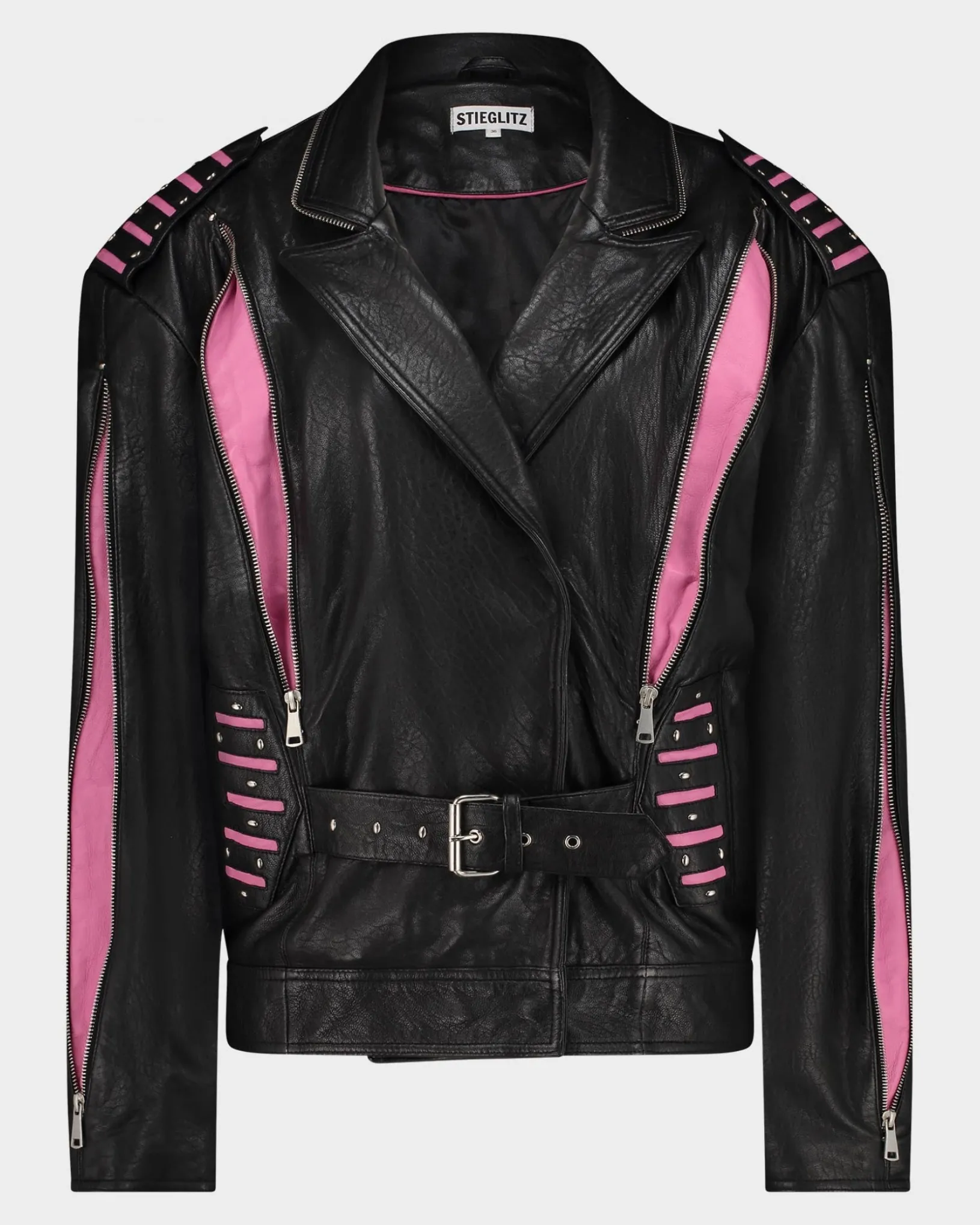 leather_lola_biker_jacket__black_6.webp STIEGLITZ Leather Lola Biker Jacket | Black Discount