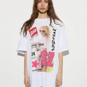 STIEGLITZ Lila Oversized T-shirt | White Sale