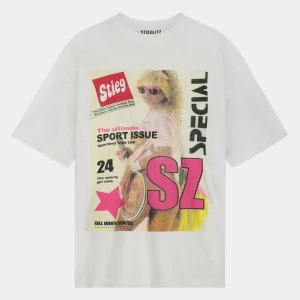 STIEGLITZ Lila Oversized T-shirt | White Sale