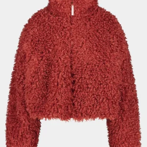 STIEGLITZ Milana Cropped Fluffy Puffer | Brown Fashion