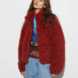 STIEGLITZ Milana Cropped Fluffy Puffer | Brown Fashion