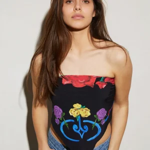 STIEGLITZ Perla Scarf Top | Black Discount