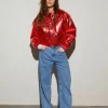 STIEGLITZ Snake Bomber Jacket | Red New