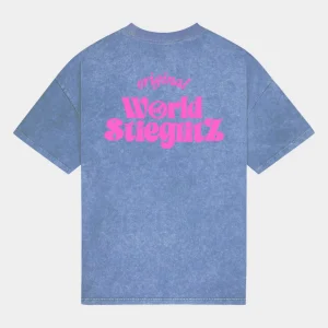 STIEGLITZ World Of Stieg Oversized T-shirt | Blue Flash Sale