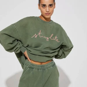 STIEGLITZ Worn Out Sweater | Green Flash Sale
