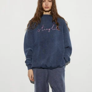 STIEGLITZ Worn Out Sweater | Washed Blue Fashion