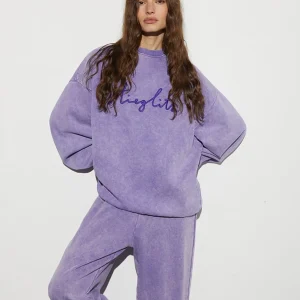 STIEGLITZ Worn Out Sweater | Washed Purple Fashion