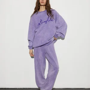 STIEGLITZ Worn Out Sweater | Washed Purple Fashion